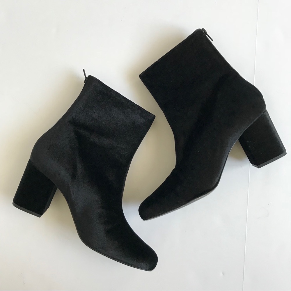 Free People Cecile Black Velvet Boot - Picture 3 of 8